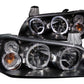 Anzo 2002-2003 Nissan Maxima Crystal Headlights w/ Halo Black