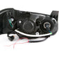 Anzo 2002-2003 Nissan Maxima Crystal Headlights w/ Halo Black