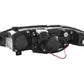 Anzo 1997-1999 Mitsubishi Eclipse Projector Headlights w/ Halo Chrome CCFL
