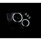 Anzo 2005-2009 Ford Mustang Projector Headlights w/ Halo Chrome