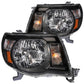 Anzo 2005-2011 Toyota Tacoma Crystal Headlights Black