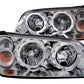 Anzo 2002-2003 Nissan Maxima Crystal Headlights w/ Halo Chrome