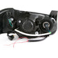 Anzo 2002-2003 Nissan Maxima Crystal Headlights w/ Halo Chrome