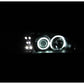 Anzo 1994-1998 Ford Mustang Projector Headlights w/ Halos (CCFL) Black 1pc