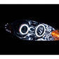 Anzo 2006-2007 Chevrolet Monte Carlo Projector Headlights w/ Halo Chrome