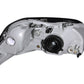 Anzo 1996-1998 Honda Civic Crystal Headlights Gun-Metal Gray