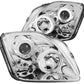 Anzo 1997-2001 Honda Prelude Projector Headlights w/ Halo Chrome