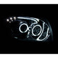 Anzo  2007-2012 Dodge Caliber Projector Headlights w/ Halo Chrome (CCFL