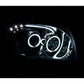 Anzo 2007-2012 Dodge Caliber Projector Headlights w/ Halo Black (CCFL)
