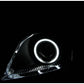 Anzo 2004-2009 Toyota Prius Projector Headlights w/ Halo Black (CCFL)