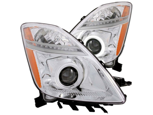 Anzo 2004-2009 Toyota Prius Projector Headlights w/ Halo Chrome (CCFL)