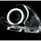 Anzo 2004-2009 Toyota Prius Projector Headlights w/ Halo Chrome (CCFL)