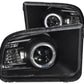Anzo 2005-2009 Ford Mustang Projector Headlights w/ Halo Black (2010 Style)