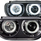 Anzo 2008-2014 Dodge Challenger Projector Headlights w/ Halo Black (CCFL)