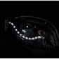 Anzo 2006-2008 Audi A4 Projector Headlights Chrome (R8 LED Style)