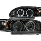 Anzo 1992-1995 Honda Civic Projector Headlights w/ Halo Black 1pc