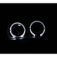 Anzo 1992-1995 Honda Civic Projector Headlights w/ Halo Black 1pc