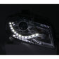 Anzo 2006-2008 Audi A3 Projector Headlights Chrome (R8 LED Style)