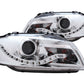 Anzo 2006-2008 Audi A3 Projector Headlights Chrome (R8 LED Style)