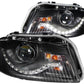 Anzo 2006-2008 Audi A3 Projector Headlights Black (R8 LED Style)
