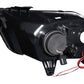 Anzo 2010-2014 Ford Mustang Projector Headlights w/ Halo Chrome (CCFL)