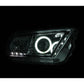 Anzo 2010-2014 Ford Mustang Projector Headlights w/ Halo Chrome (CCFL)