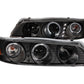 Anzo 1994-1997 Honda Accord Projector Headlights w/ Halo Black 1 pc