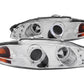 Anzo 1997-1999 Mitsubishi Eclipse Projector Headlights w/ Halo Chrome