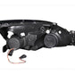 Anzo 2003-2007 Honda Accord Projector Headlights w/ Halo Black (R8 Style)