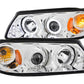 Anzo 2000-2005 Chevrolet Impala Projector Headlights w/ Halo Chrome