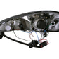 Anzo 1999-2005 Pontiac Grand Am Projector Headlights w/ Halo w/ LED Black