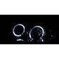 Anzo 1999-2005 Pontiac Grand Am Projector Headlights w/ Halo w/ LED Black