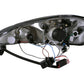 Anzo 1999-2005 Pontiac Grand Am Projector Headlights w/ Halo w/ LED Chrome