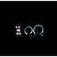 Anzo 1994-1998 Ford Mustang Projector Headlights w/ Halo Black G2 1 pc