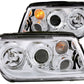 Anzo 1999-2005 Volkswagen Jetta Projector Headlights w/ Halo Chrome (CCFL)
