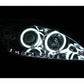 Anzo 2004-2009 Honda S2000 Projector Headlights w/ Halo Chrome (CCFL)