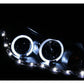 Anzo 2011-2015 Chevrolet Cruze Projector Headlights w/ Halo Black (LED Eyeb