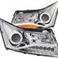 Anzo 2011-2015 Chevrolet Cruze Projector Headlights w/ Halo Chrome