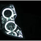 Anzo 2003-2007 Cadillac Cts Projector Headlights w/ Halo Chrome (CCFL)