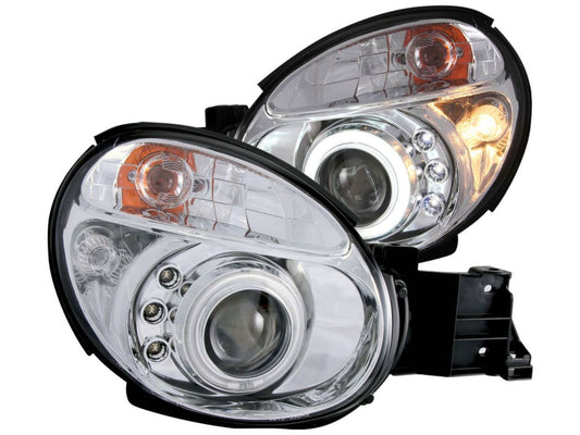 Anzo 2002-2003 Subaru Impreza Projector Headlights w/ Halo Chrome (CCFL)