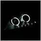 Anzo 2000-2003 Honda S2000 Projector Headlights w/ Halo Black (CCFL)
