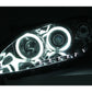 Anzo 2000-2003 Honda S2000 Projector Headlights w/ Halo Chrome (CCFL)