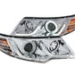Anzo 2010-2013 Kia Forte Projector Headlights w/ Halo Chrome (CCFL) G2