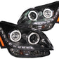 Anzo 2010-2011 Kia Soul Projector Headlights w/ Halo Black (CCFL)