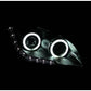 Anzo 2010-2011 Kia Soul Projector Headlights w/ Halo Chrome (CCFL)