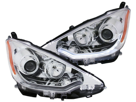 Anzo 2012-2013 Toyota Prius inCin Projector Headlights w/Plank Style Design