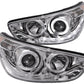 Anzo 2012-2013 Hyundai Accent Projector Headlights w/ Halo Chrome (CCFL)