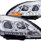 Anzo 2013-2015 Nissan Sentra Projector Headlights w/ U-Bar Chrome