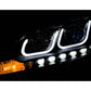 Anzo 2013-2015 Nissan Sentra Projector Headlights w/ U-Bar Black