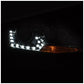 Anzo 2011-2013 Volkswagen Jetta Projector Headlights w/ Plank Style Design